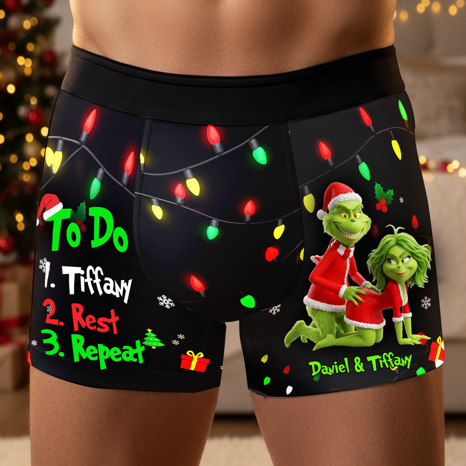 Grumpy Couple Christmas Boxers - Personalized Gifts For Him 05NALU110925-Homacus