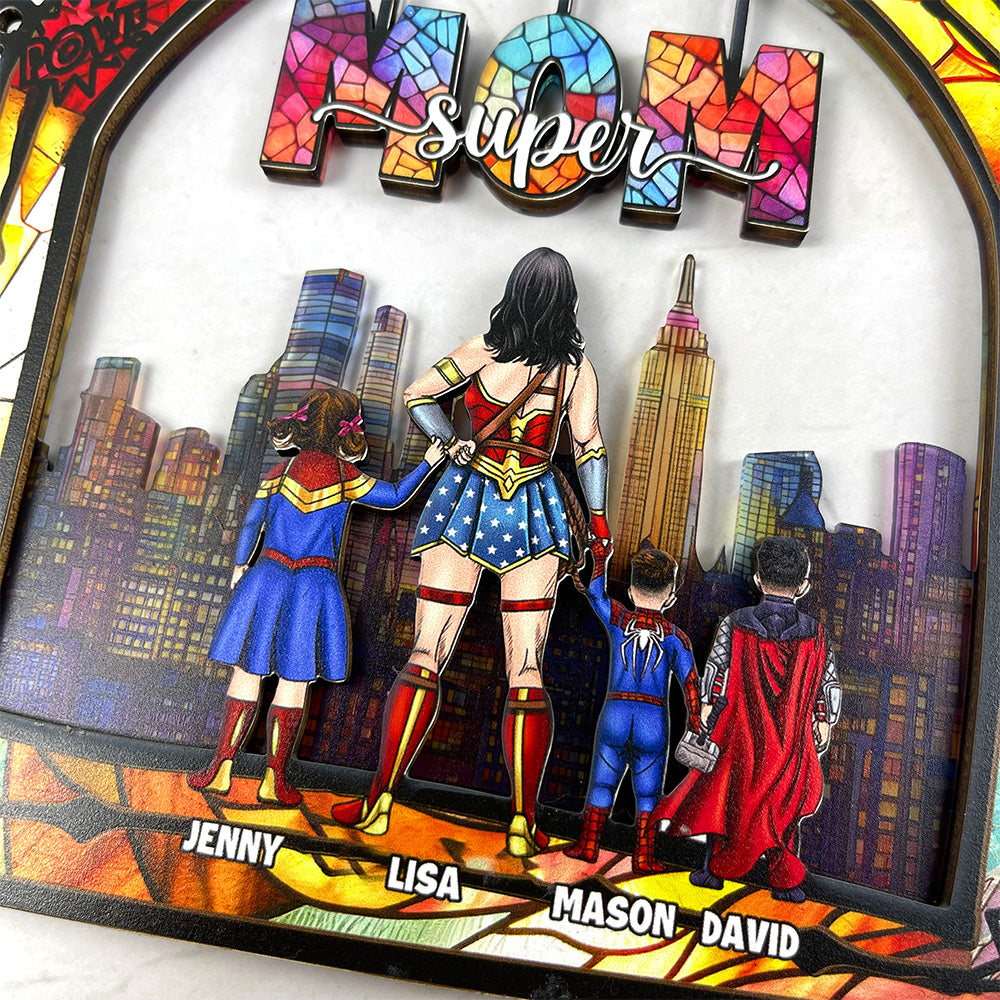 Personalized Gifts For Mom Suncatcher Ornament 03OHMH130225PA-Homacus