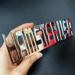 Custom Motorcycle's Name Emblems With Double-Sided Adhesive Tape For Gas Tank-Homacus