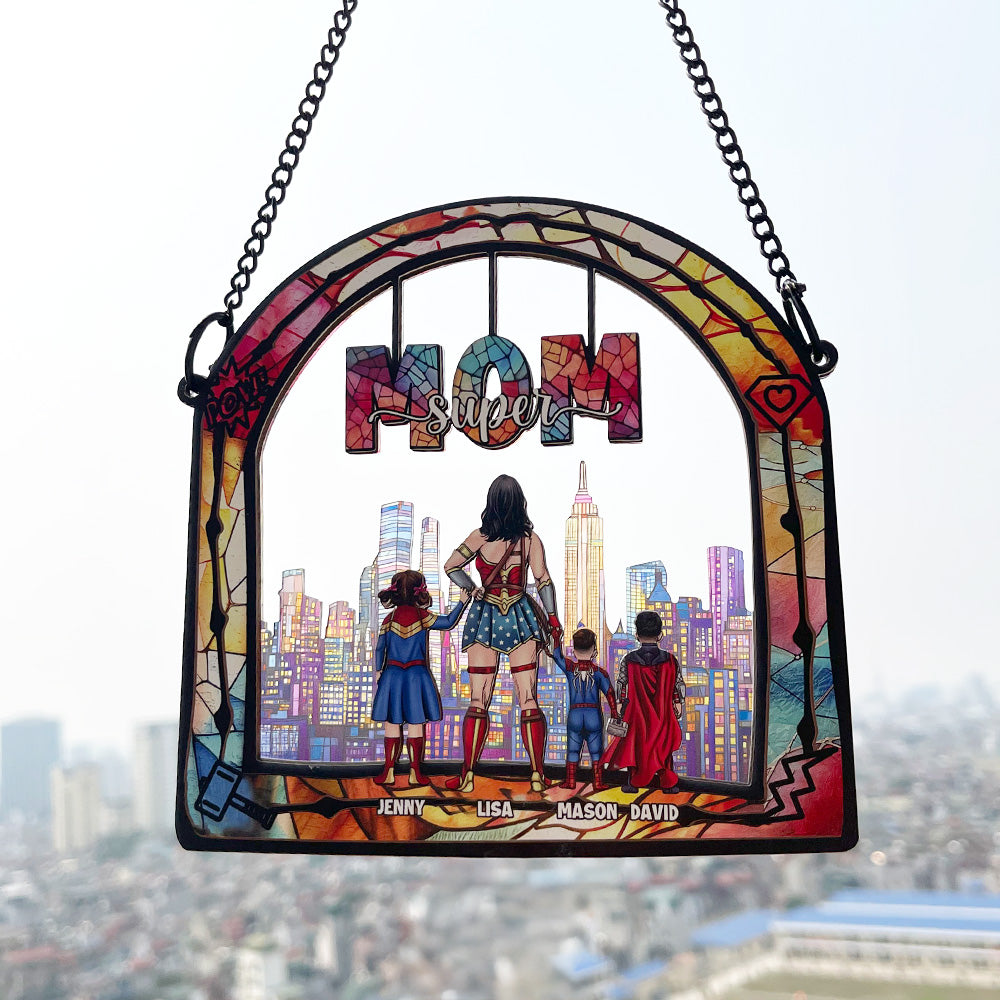 Personalized Gifts For Mom Suncatcher Ornament 03OHMH130225PA-Homacus