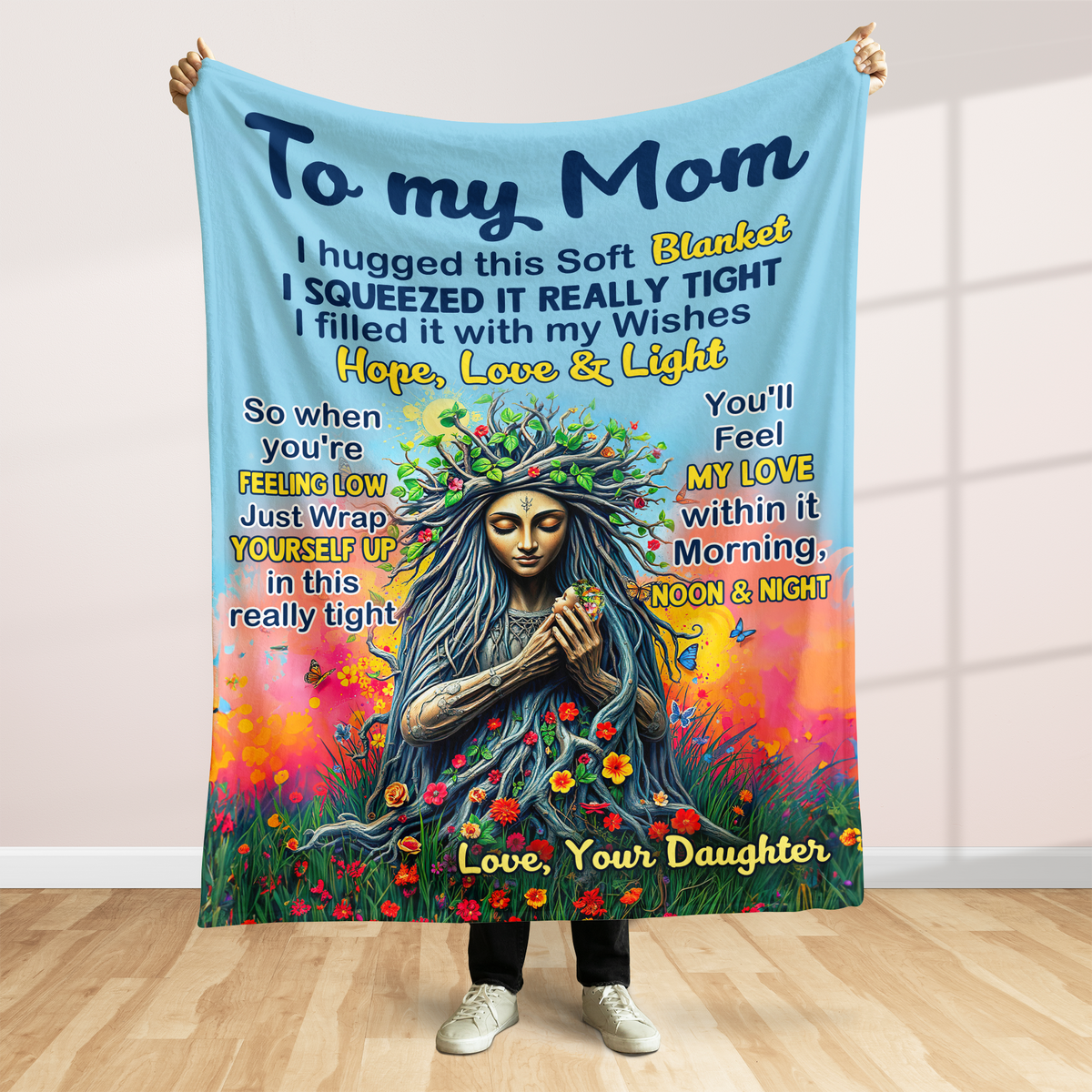 Personalized Gifts For Mom Blanket 05hupu170225 Feel My Love Within It-Homacus