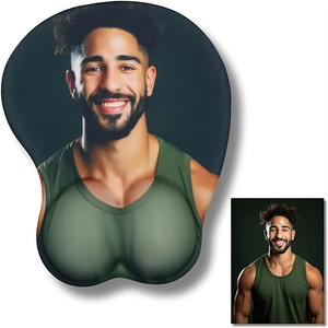 Custom Photo Gifts For Couple, 3D Mouse Pad With Armrest 06ACPU110125-Homacus