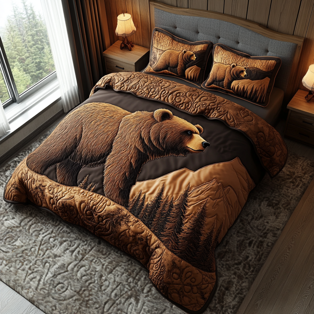 Gifts For Bear Lovers Quilt Bed Set-Homacus