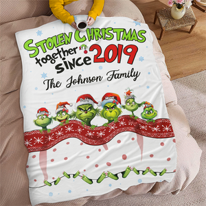 Personalized Christmas Gifts For Family Blanket 03ohpu131124 Stolen Christmas Together-Homacus