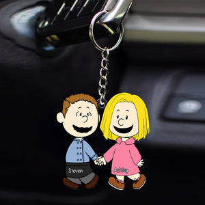 Personalized Gifts For Couple Keychain, Custom Job Costume 01qhqn130125hg-Homacus