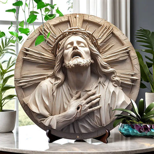 Jesus Christ Cut Metal Sign Home Decor 03hutn090924-Homacus