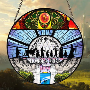 Personalized Gifts For Fantasy Novel & Movie Fans Stained Glass Ornament, Various Locations Suncatcher 01qhtn130924-Homacus