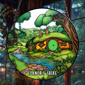 Personalized Gifts For Fantasy Novel & Movie Fans Stained Glass Ornament, Various Locations Suncatcher 01qhtn130924-Homacus