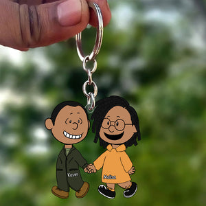 Personalized Gifts For Couple Keychain, Custom Job Costume 01qhqn130125hg-Homacus