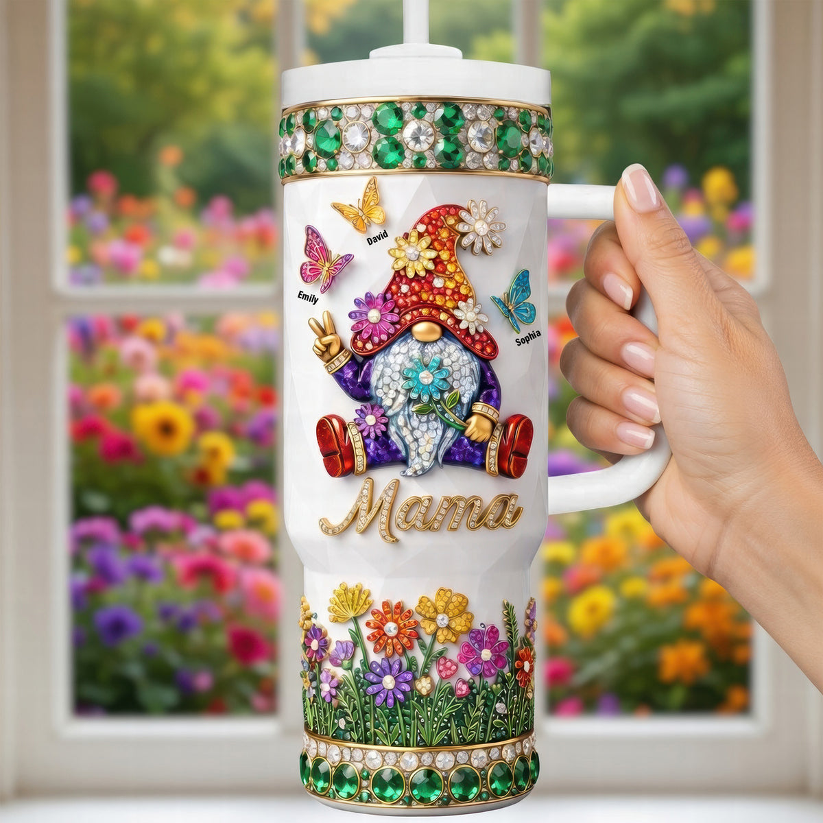 Garden Gnome 40oz Tumbler With Handle - Personalized Gifts For Grandma And Mama 04tyqn020426-Homacus
