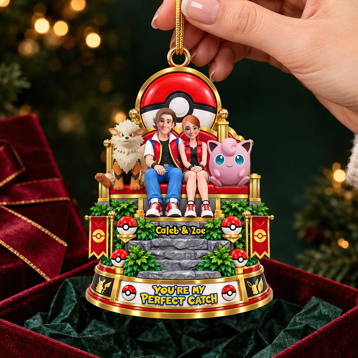 Perfect Catch Couple Ornament - Personalized Gifts For Couple Christmas Ornament 03OHDT031026