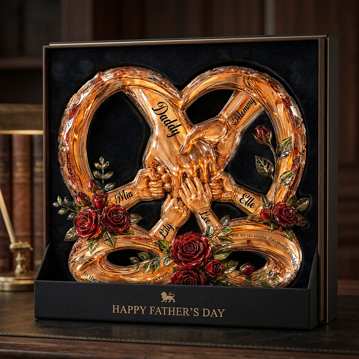 Side By Side Keepsake Acrylic Plaque - Personalized Gifts For Dad 02PATA220526-Homacus