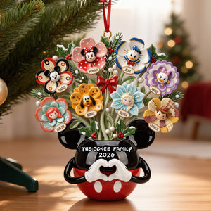 Beautiful Family Flower Vase Ornament - Personalized Gifts For Family 03qhtn100926-Homacus