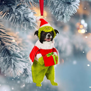 Custom Face Photo Gifts For Dog Lovers, Christmas Acrylic Ornament 01HUMH081024-Homacus