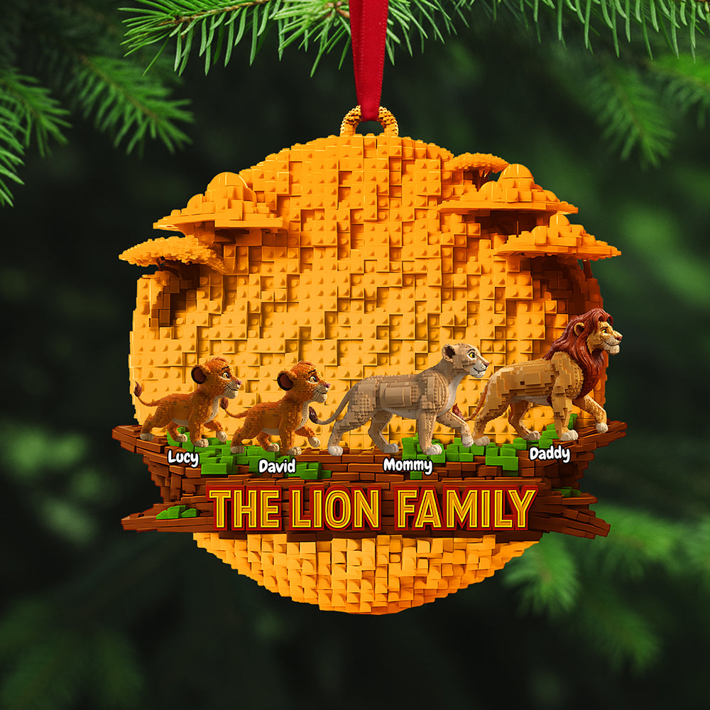 Christmas Family Ornament - Personalized Gift For Family Christmas Ornament 02OHTA151025-Homacus