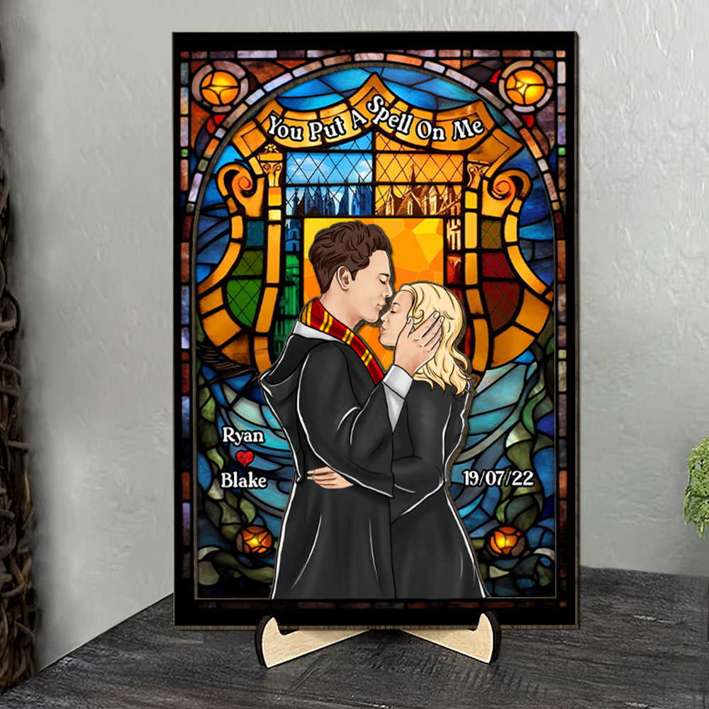 Personalized Gifts For Couple Wood Sign You Put A Spell On Me 04HUDT050224TM-Homacus