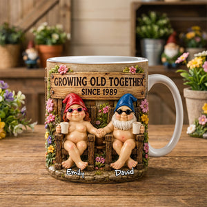 Gnome Naughty Old Couple Coffee Mug - Personalized Gifts For Couple 01nadh190626-Homacus