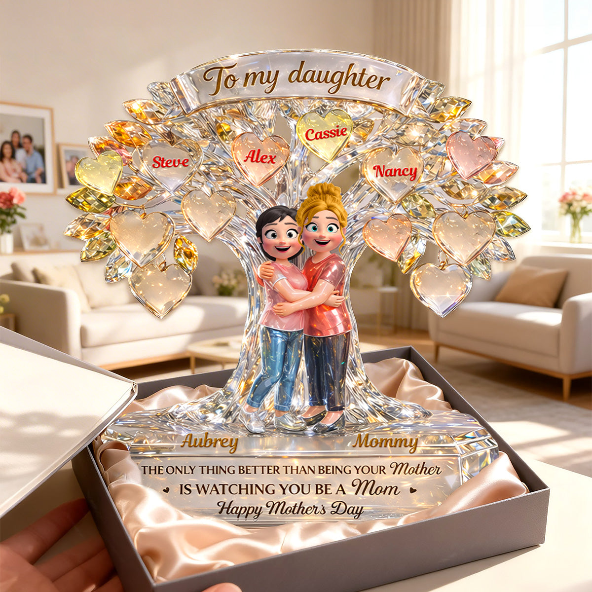 To My Daughter Acrylic Plaque - Personalized Mother's Day Gifts 01tomg120326-Homacus