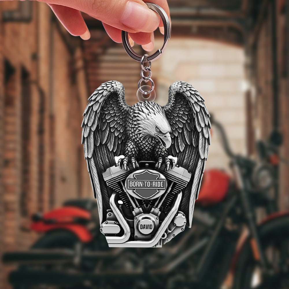 Fierce Motorcycle Engine Keychain - Personalized Gifts For Bikers 04qhtn120625-Homacus