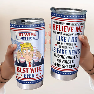 Personalized Gifts For Couple Tumbler, Terrific Husband & Wife 04qhqn210225hg-Homacus