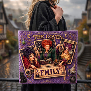 Haunted Sisters Halloween Tote Bag - Personalized Gift For Witch Lovers 03HATA060826-Homacus