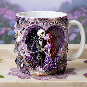 Kissing Skeleton Couple Coffee Mug - Personalized Gifts For Couple 03nata130126-Homacus
