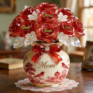 Toile De Jouy Mother Acrylic Plaque - Personalized Gifts For Mothers 02pgmg090326-Homacus