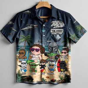 Space Family Summer Vacation Hawaiian Shirt - Personalized Matching Gifts For Family 04qhtn180626-Homacus