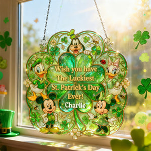 Patrick's Day Suncatcher Ornament - Personalized Gifts For Friends 02pamg130226-Homacus
