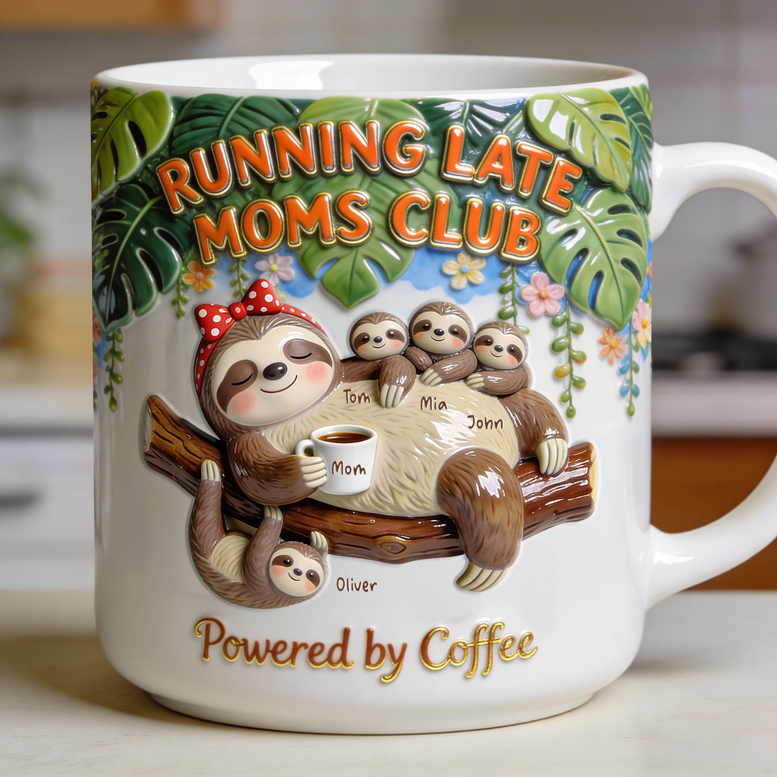 Chill Sloth Mom Coffee Mug - Personalized Gifts For Mom 04pgdt140326-Homacus