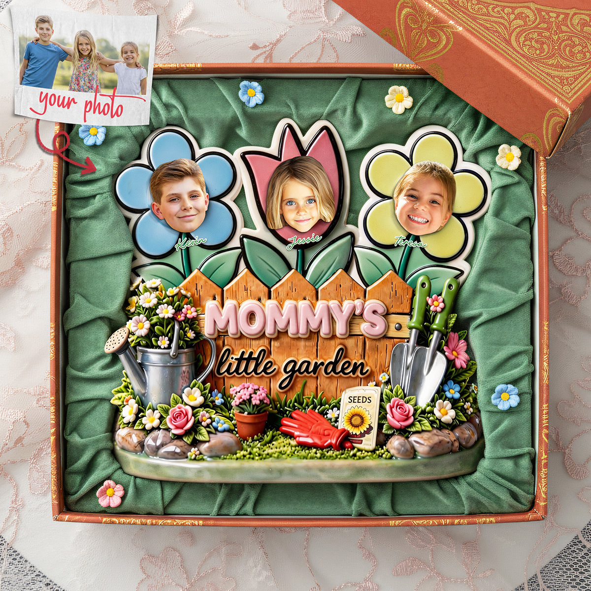 Nana's Little Garden Acrylic Plaque - Custom Photo Gifts For Grandma 03tyta020326-Homacus
