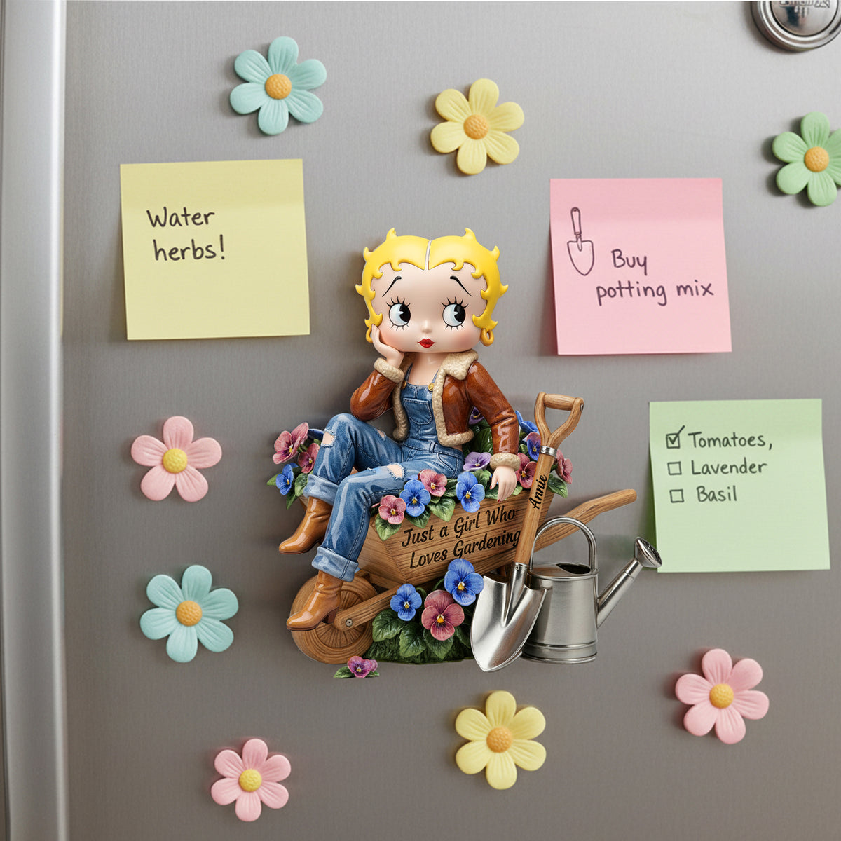 Gardening Girl Fridge Magnet - Personalized Gifts For Gardeners 06palu091225-Homacus