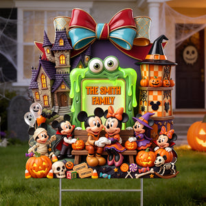Mystical Spooky Family Yard Sign - Personalized Halloween Gifts For Family 012padh130826