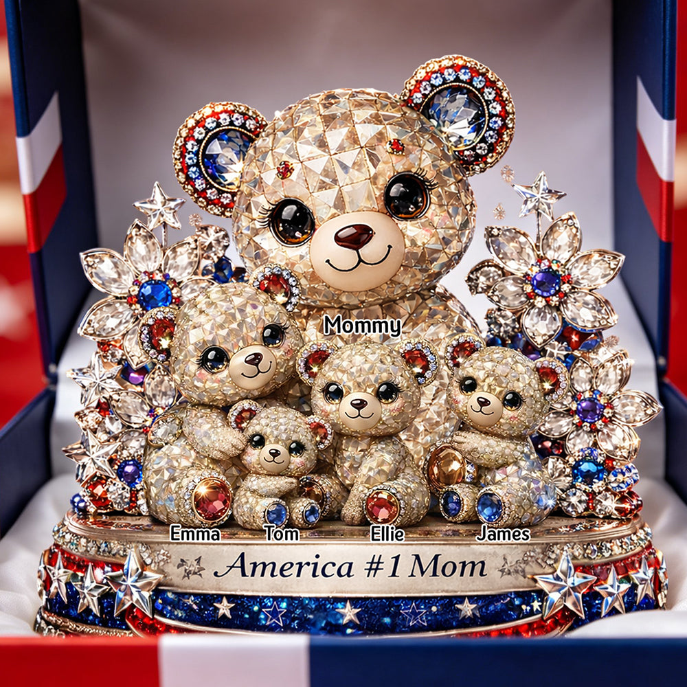 Mother Bear x America 250th Anniversary Acrylic Plaque - Personalized Gifts For Mothers 03todt060326-Homacus