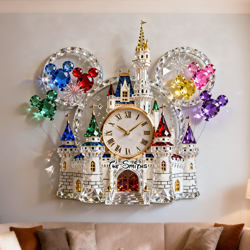 Lovely Hanging Wall Clock - Personalized Gifts For Family 03natn271225-Homacus