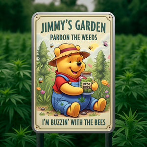 Chill Garden Metal Sign Personalized Gifts For Stoners 05TOLU110625-Homacus