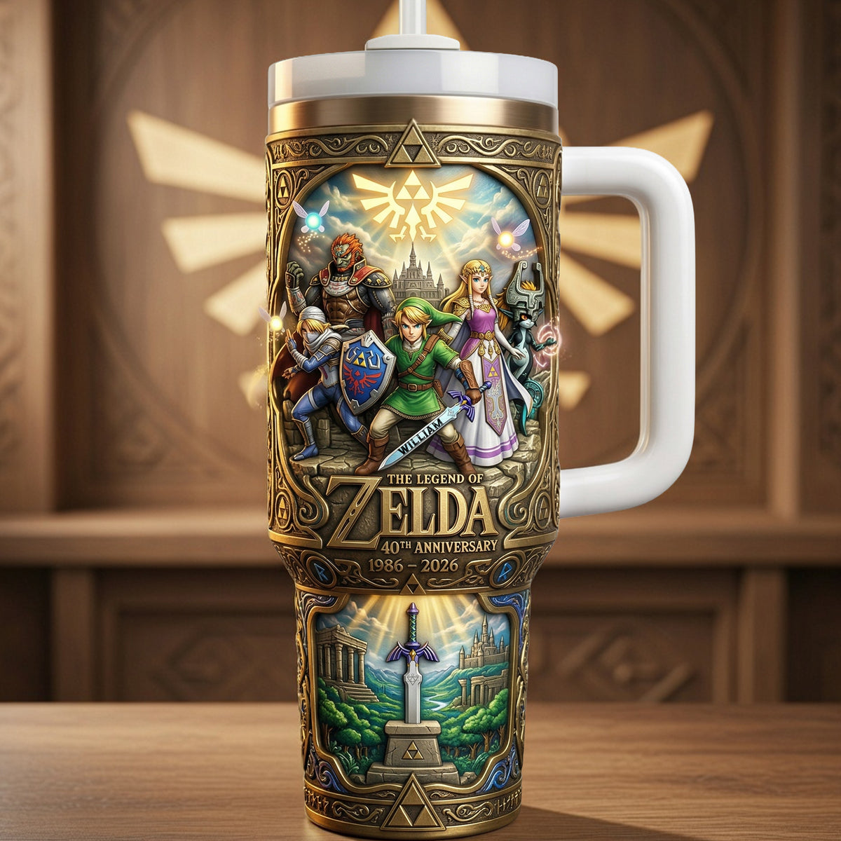 Legendary Adventure 40th Anniversary Tumbler With Handle - Personalized Gifts 02nalu060426-Homacus