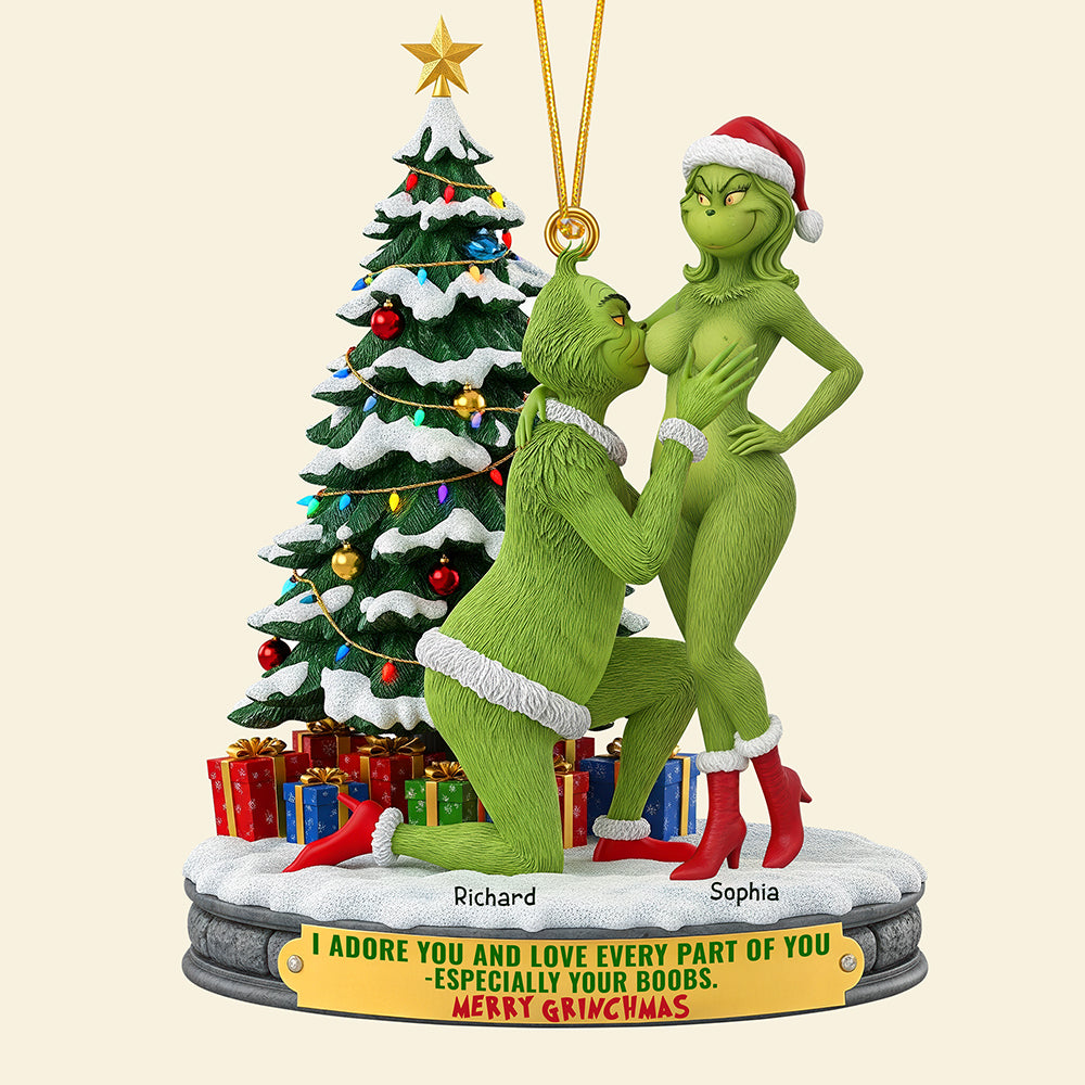 Spicy Twist Couple Ornament - Personalized Christmas Gifts For Couples 03OHQN160925-Homacus