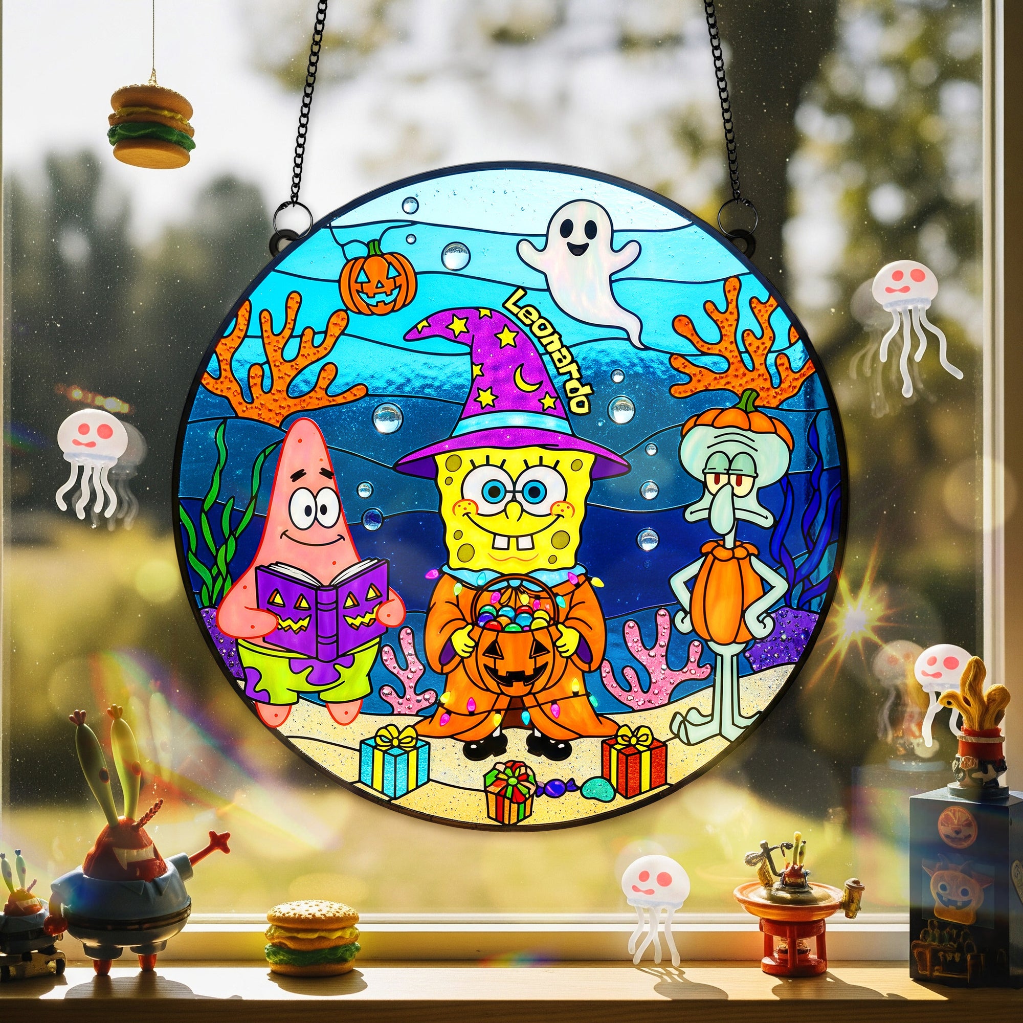 Halloween Suncatcher Ornament - Personalized Gifts For Halloween 04PAMG120825-Homacus