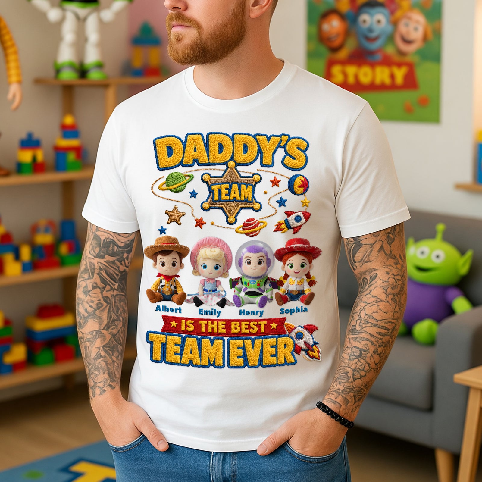 The Best Team Ever Shirt - Personalized Gifts For Dad 01paqn160526-Homacus