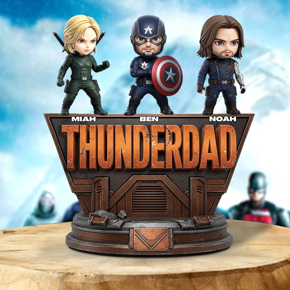 Thunder Daddy Acrylic Plaque Personalized Gifts For Dad 01QHDT080525-Homacus