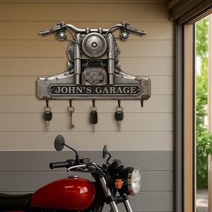Motorcycles Garage Personalized Gifts For Motor Lovers Key Hanger 01natn070725-Homacus