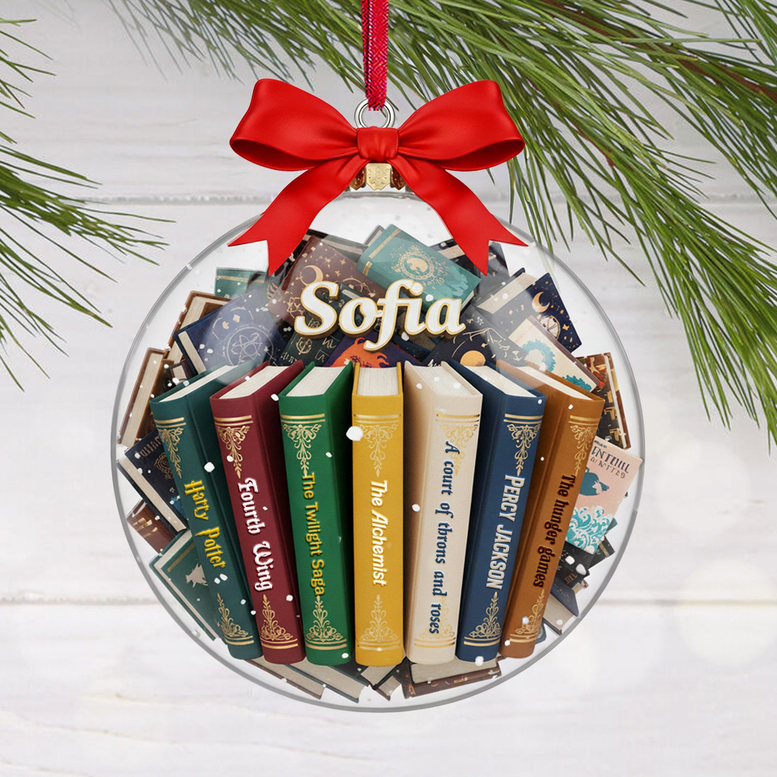 Bookmas Acrylic Ornament, Personalized Gifts For Book Lovers 09hymg151125-Homacus