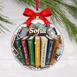 Bookmas Acrylic Ornament, Personalized Gifts For Book Lovers 09hymg151125-Homacus