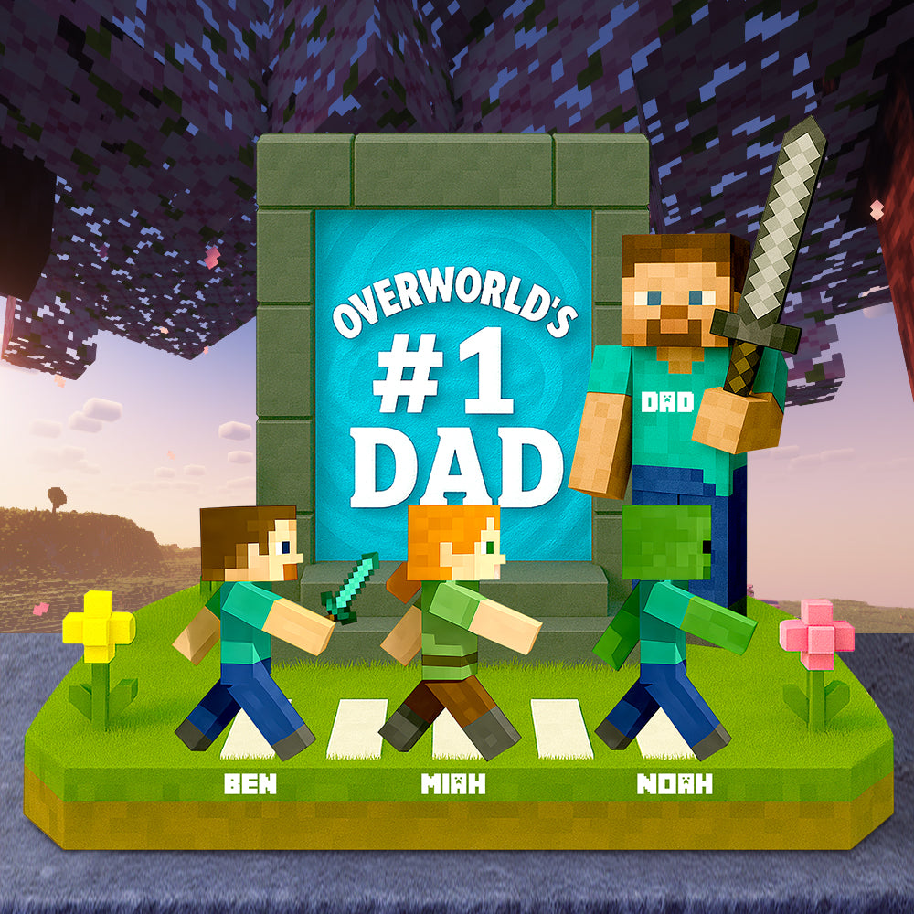 #1 Dad Acrylic Plaque - Personalized Gifts For Dad 02TGDT030525-Homacus