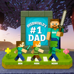 #1 Dad Acrylic Plaque - Personalized Gifts For Dad 02TGDT030525-Homacus