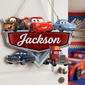 Racing Crew Acrylic Sign - Personalized Gifts For Kids 01nata250626-Homacus
