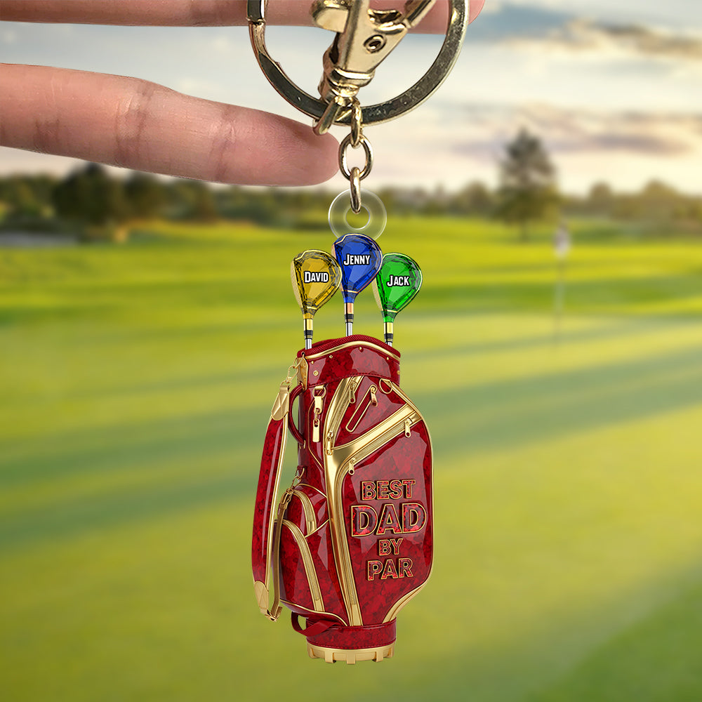 Golf Dad Keychain - Personalized Christmas Gifts For Dad 03ohtn270525-Homacus