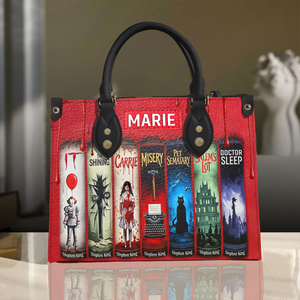 Creepy Stories Leather Bag - Personalized Halloween Gifts For Fans 04NALU130825-Homacus