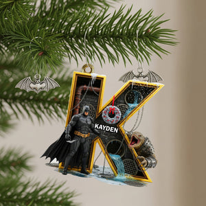 Shadow Wing Initials Christmas Ornament - Personalized Gifts For Fans 03OHLU050925-Homacus